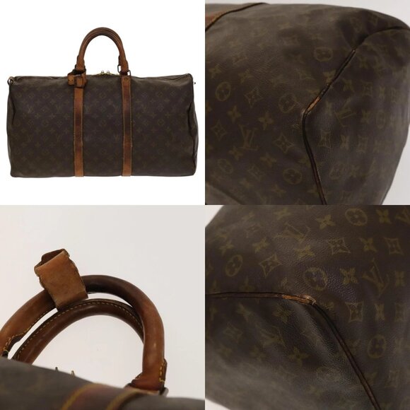 LOUIS VUITTON Monogram Keepall 50 Boston Bag Vintage M41426 LV Auth 137698 - Picture 15 of 15